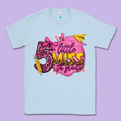 Little Miss 5th Grade Classic Tee Designed By Texasbilliewilder