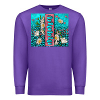 Purple turquoise leopard mama Premium Sweatshirt - AdoDesignShop