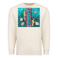 Sandshell turquoise leopard mama Premium Sweatshirt - AdoDesignShop