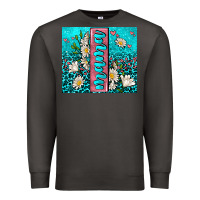 Smoke turquoise leopard mama Premium Sweatshirt - AdoDesignShop