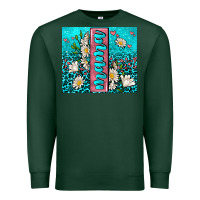 Sports Green turquoise leopard mama Premium Sweatshirt - AdoDesignShop