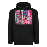 Black warrior breast cancer and american flag Heavyweight Hoodie - AdoDesignShop