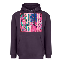 Plum warrior breast cancer and american flag Heavyweight Hoodie - AdoDesignShop