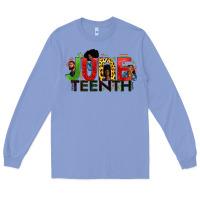 Colony Blue JUNE TEENTH Long Sleeve Tee - Zillion Design Studio