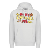 Dove Grey in my softball era Premium Hoodie - MaliasSmallBusiness