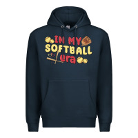 Navy in my softball era Premium Hoodie - MaliasSmallBusiness