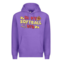 Purple in my softball era Premium Hoodie - MaliasSmallBusiness