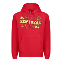 Red in my softball era Premium Hoodie - MaliasSmallBusiness