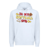 White in my softball era Premium Hoodie - MaliasSmallBusiness