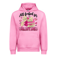 Fuchsia Pink all booked for valentines Urban Hoodie - MaliasSmallBusiness