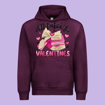 All Booked For Valentines Urban Hoodie Designed By Maliassmallbusiness