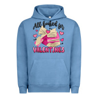 Pigment Pebble Blue all booked for valentines Urban Hoodie - MaliasSmallBusiness