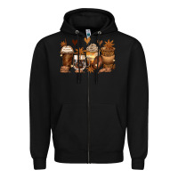 Black melanin afro coffee cups Zipper Hoodie - Zillion Design Studio