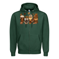 Sports Green melanin afro coffee cups Zipper Hoodie - Zillion Design Studio