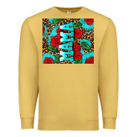 Antique Gold rose leopard mama Premium Sweatshirt - AdoDesignShop