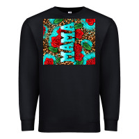Black rose leopard mama Premium Sweatshirt - AdoDesignShop