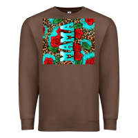 Chestnut rose leopard mama Premium Sweatshirt - AdoDesignShop