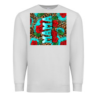 Dove Grey rose leopard mama Premium Sweatshirt - AdoDesignShop