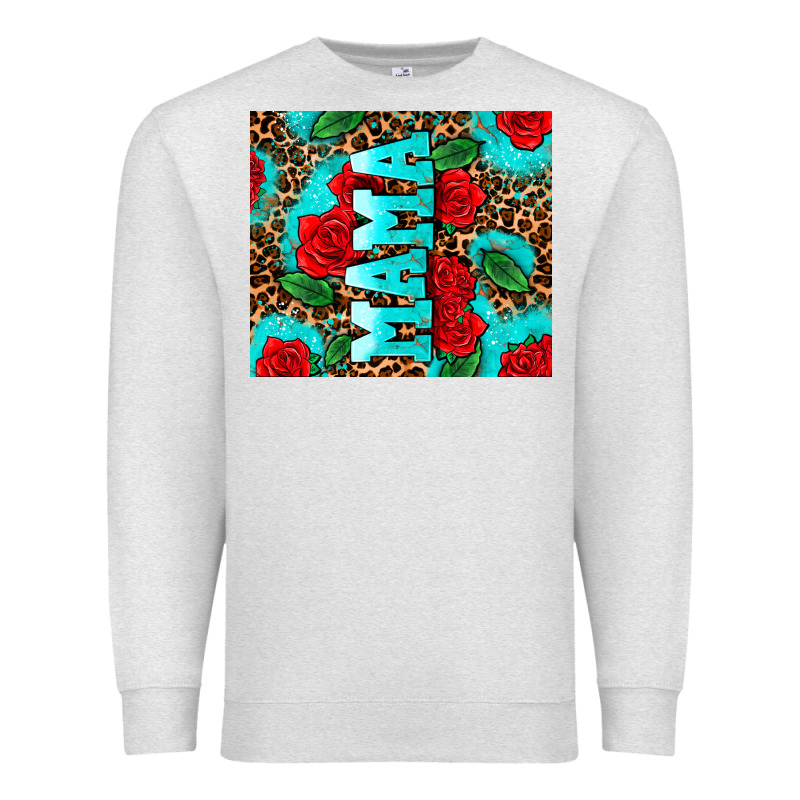 Rose Leopard Mama Premium Sweatshirt by AdoDesignShop | Teevron