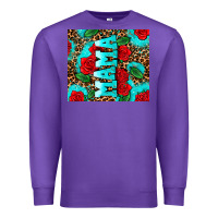 Purple rose leopard mama Premium Sweatshirt - AdoDesignShop