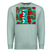 Seafoam rose leopard mama Premium Sweatshirt - AdoDesignShop