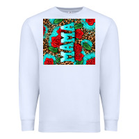White rose leopard mama Premium Sweatshirt - AdoDesignShop