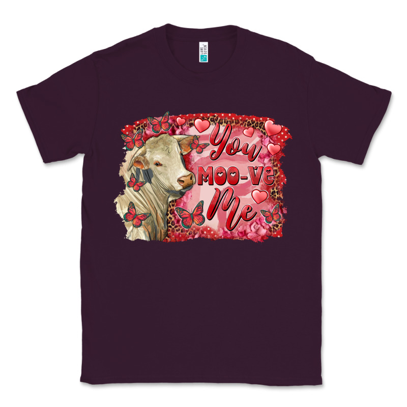 Valentine's Day You Moo Ve Me Charolais Cow Classic Tee by RanaPortraitStore | Teevron