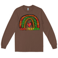 Chestnut juneteenth rainbow Long Sleeve Tee - Zillion Design Studio