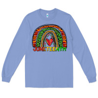 Colony Blue juneteenth rainbow Long Sleeve Tee - Zillion Design Studio