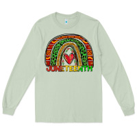 Matcha juneteenth rainbow Long Sleeve Tee - Zillion Design Studio