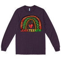 Plum juneteenth rainbow Long Sleeve Tee - Zillion Design Studio