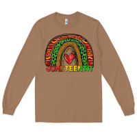 Toasted Coconut juneteenth rainbow Long Sleeve Tee - Zillion Design Studio