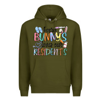 Army Green every bunny loves our residents Premium Hoodie - MaliasSmallBusiness