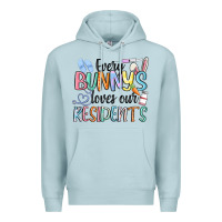 Blue Mist every bunny loves our residents Premium Hoodie - MaliasSmallBusiness