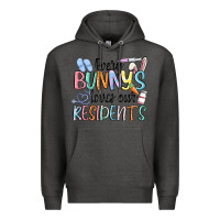 Charcoal Heather every bunny loves our residents Premium Hoodie - MaliasSmallBusiness