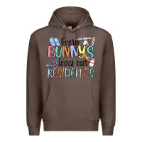 Coffee every bunny loves our residents Premium Hoodie - MaliasSmallBusiness