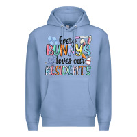 Colony Blue every bunny loves our residents Premium Hoodie - MaliasSmallBusiness