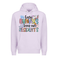 Lilac every bunny loves our residents Premium Hoodie - MaliasSmallBusiness