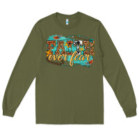 Army Green faith over fear Long Sleeve Tee - texasbilliewilder