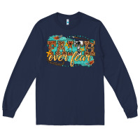 Navy faith over fear Long Sleeve Tee - texasbilliewilder