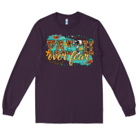 Plum faith over fear Long Sleeve Tee - texasbilliewilder