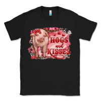 Black valentine's day pig hogs and kisses Classic Tee - RanaPortraitStore