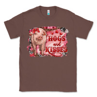 Chestnut valentine's day pig hogs and kisses Classic Tee - RanaPortraitStore