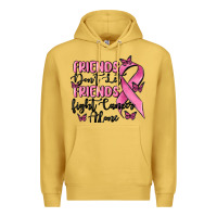 Antique Gold friends dont let friends fight cancer alone Premium Hoodie - MaliasSmallBusiness