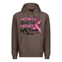 Coffee friends dont let friends fight cancer alone Premium Hoodie - MaliasSmallBusiness