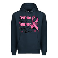 Navy friends dont let friends fight cancer alone Premium Hoodie - MaliasSmallBusiness
