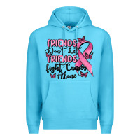 Ocean Blue friends dont let friends fight cancer alone Premium Hoodie - MaliasSmallBusiness