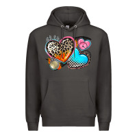 Smoke western leopard  racing  hearts Premium Hoodie - AdoDesignShop