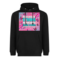 Black pink ribbon cancer Heavyweight Hoodie - AdoDesignShop