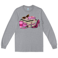 Heather Grey girl boss lady Long Sleeve Tee - texasbilliewilder